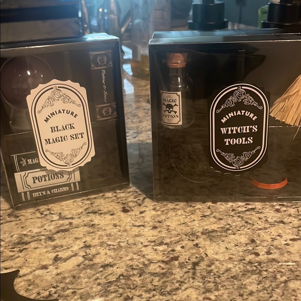 Miniature Black Magic Set and Witch's Tools